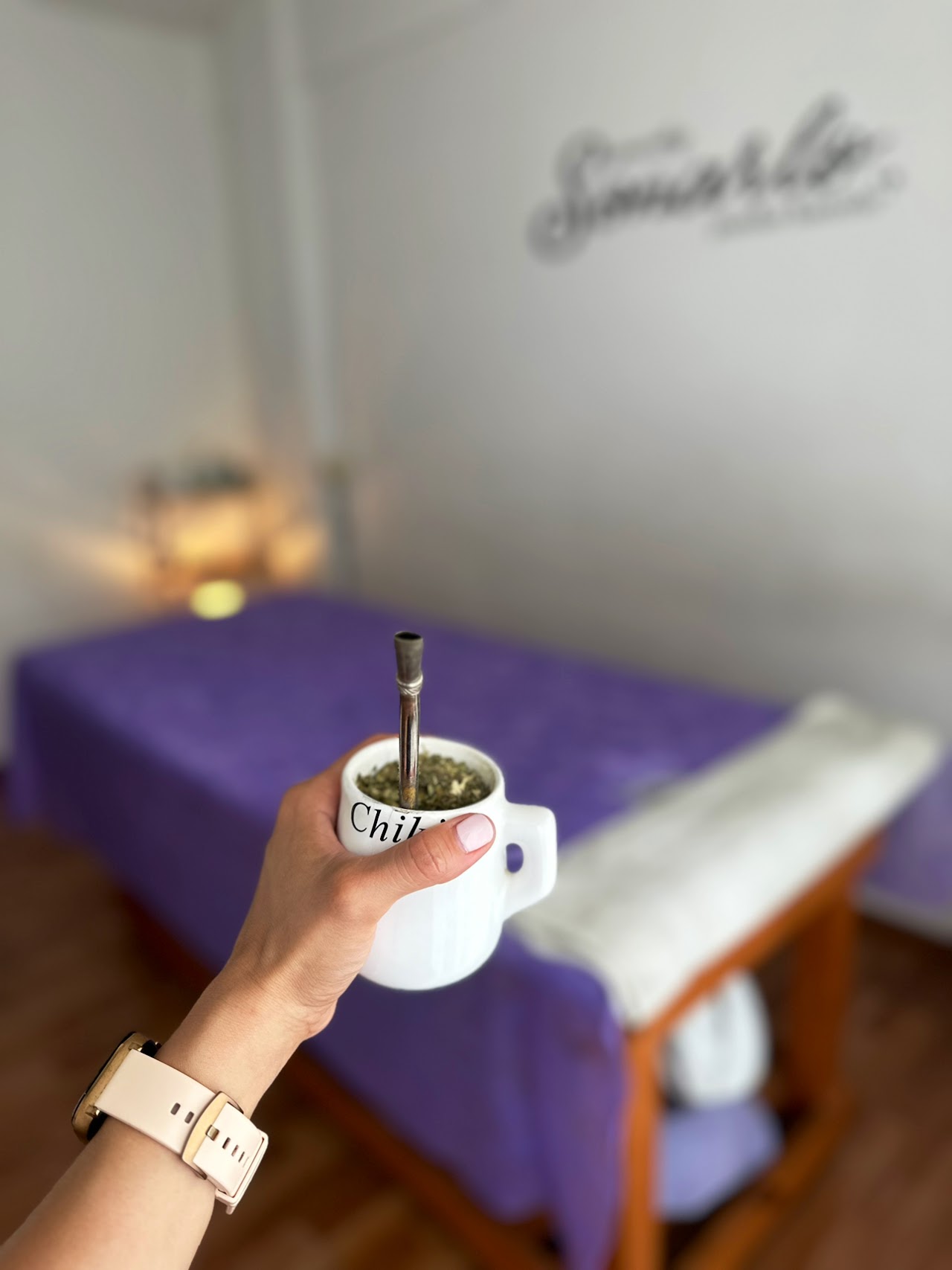 Detalle del espacio de Masoterapia Angeles